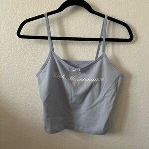 Wild Fable Light Blue Camisole with Script